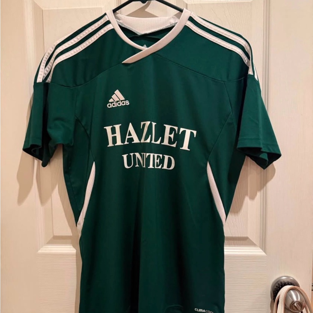 adidas Green and White Hazlet United Soccer Jersey